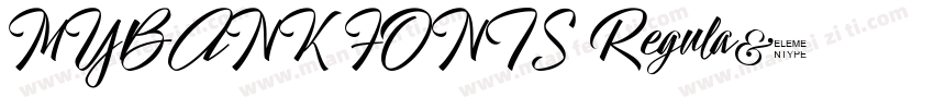 MYBANK FONTS Regula字体转换